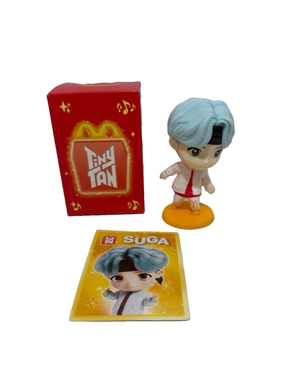 2025 McDonald’s TinyTAN BTS SUGA Happy Meal Toy Figure Card Box K-Pop